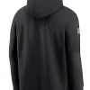 Nike Black Detroit Lions 2024 NFL Crucial Catch Club Pullover Hoodie