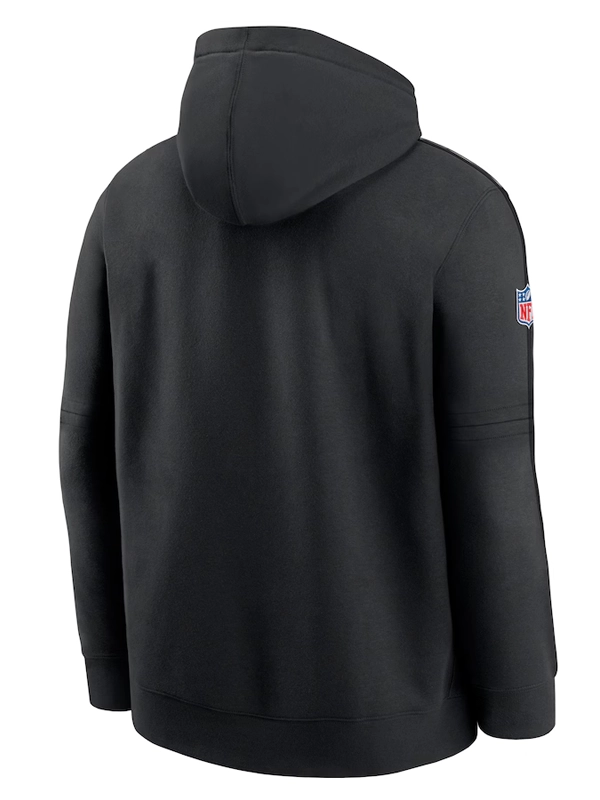 Nike Black Detroit Lions 2024 NFL Crucial Catch Club Pullover Hoodie