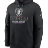 Nike Black Las Vegas Raiders 2024 NFL Crucial Catch Club Pullover Hoodie