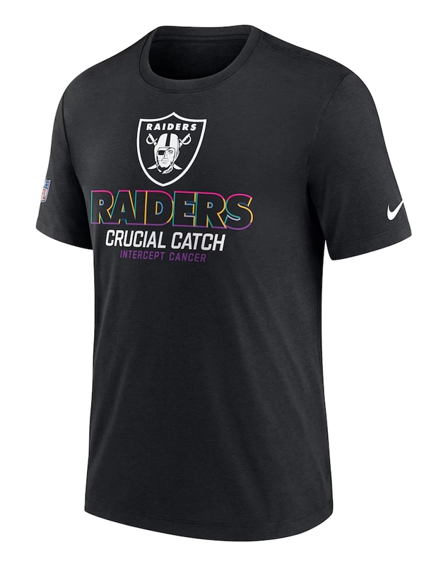 Nike Black Las Vegas Raiders 2024 NFL Crucial Catch T-Shirt