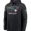 Nike Black New England Patriots 2024 NFL Crucial Catch Club Pullover Hoodie