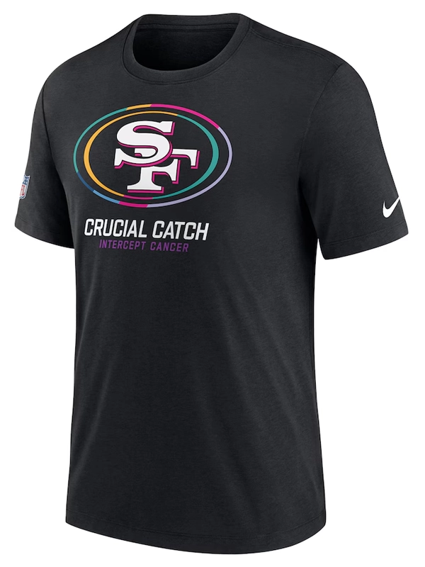 Nike Black San Francisco 49ers 2024 NFL Crucial Catch T-Shirt