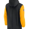 Nike BlackGold Pittsburgh Steelers 202425 Sideline Pre-Game Player 12-Zip Hoodie Jacket