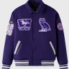 OVO Campus Varsity Jacket Western Purple