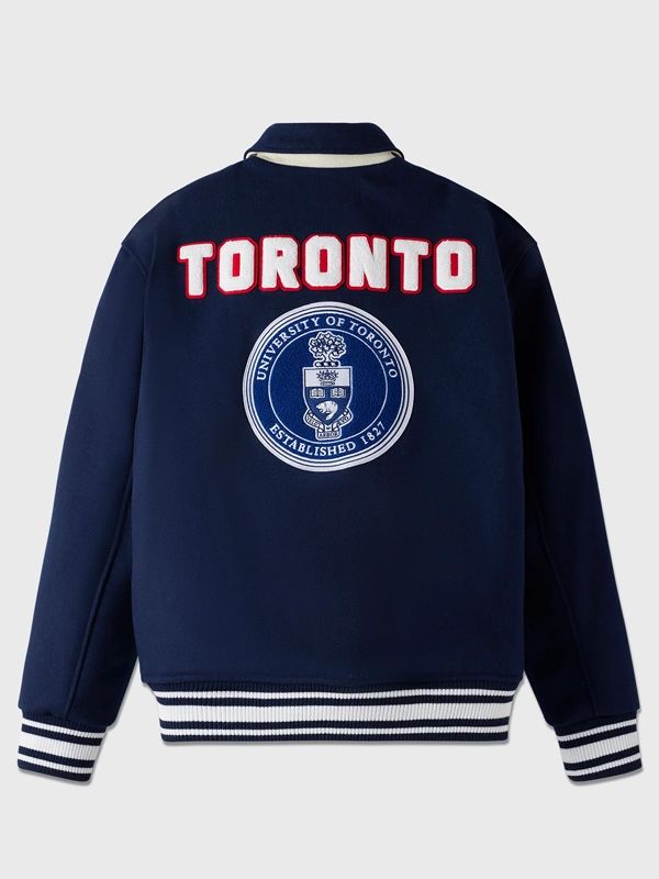 OVO UOFT Navy Varsity Jacket