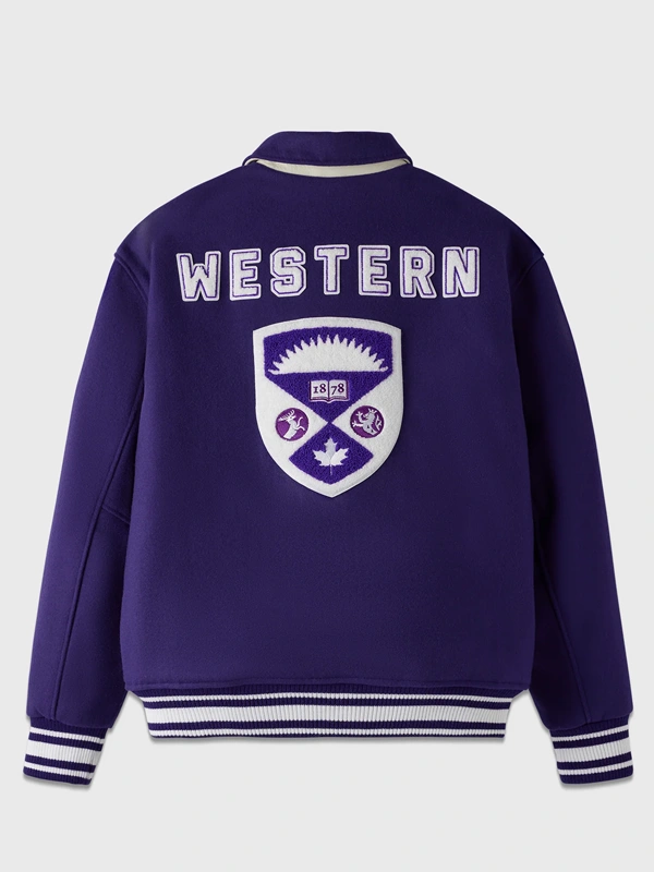 OVO Western Purple Varsity Jacket