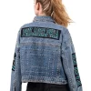 Officially Licensed NFL G34Her By Carl Banks Game Ball Denim Jacket - Eagles