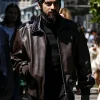 Offwhite-Show-Zayn-Malik-Brown-Leather-Bomber-Jacket