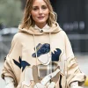 Olivia Palermo Milan Fashion Week Beige Ovesized Hoodie