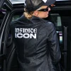 Paris Hilton Infinite Icon Black Leather Jacket