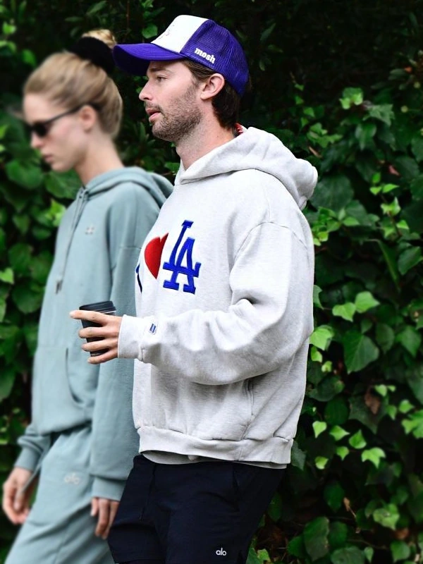 Patrick Schwarzenegger I Love LA Hoodie Grey