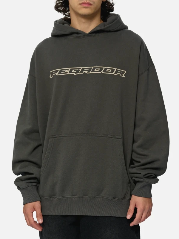 Pegador Alden Oversized Hoodie Washed Grey