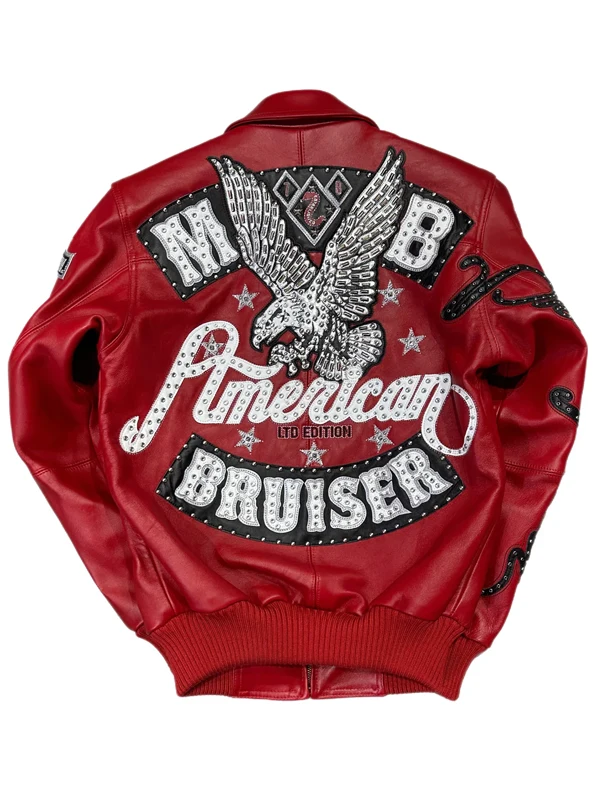 Pelle Pelle American Bruiser Red Leather Jacket