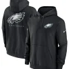 Philadelphia Eagles Black Sideline Club Pullover Hoodie