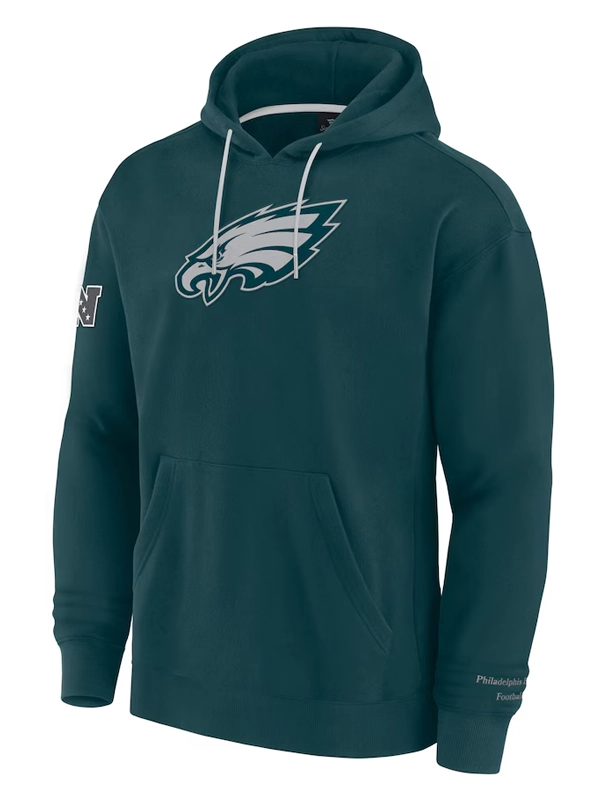 Philadelphia Eagles Elements Fleece Green Pullover Hoodie