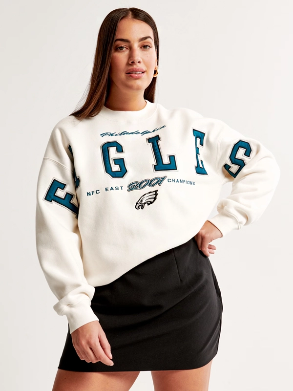 Philadelphia Eagles Graphic Crew Sweatshirt