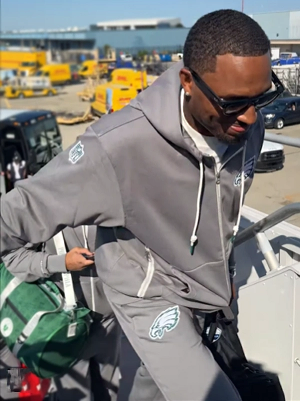 Philadelphia Eagles Sideline Club Grey Tracksuit