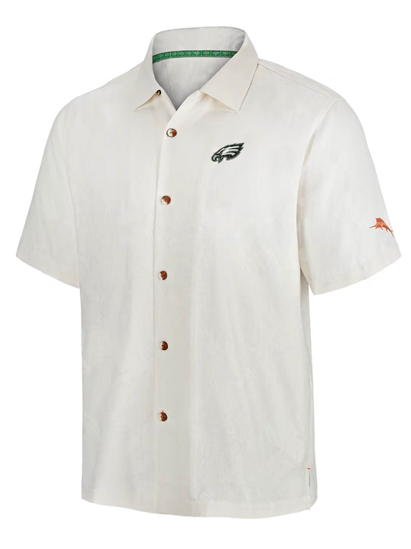 Philadelphia Eagles Tommy Bahama Coconut Matchup Camp Shirt