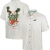 Philadelphia Eagles Tommy Bahama White Coconut Matchup Camp Throwback Button-Up Shirt