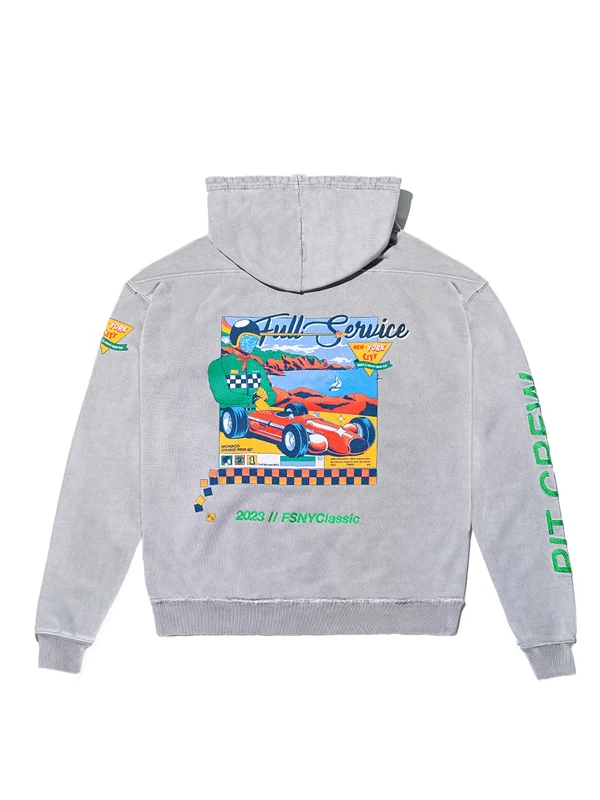 Pit Crew Grey Hoodie