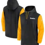 Pittsburgh Steelers Sideline Pre-Game Half-Zip Hoodie Jacket