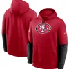 San Francisco 2024 Sideline Club Pullover Hoodie Red