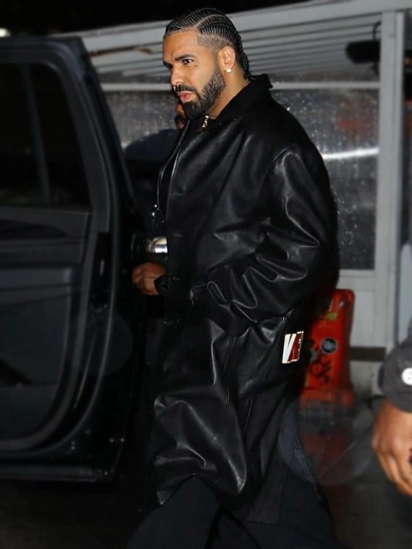 Vaffanculo Black Leather Coat Drake