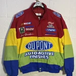 Vintage 90’s Jeff Gordon DuPont Racing Nascar Rainbow Jacket