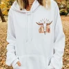 Western White Oversized Hoodie