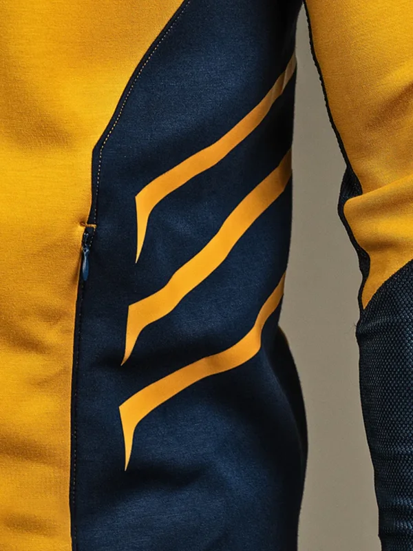 Wolverine Yellow Zip-Up Performance Hoodie