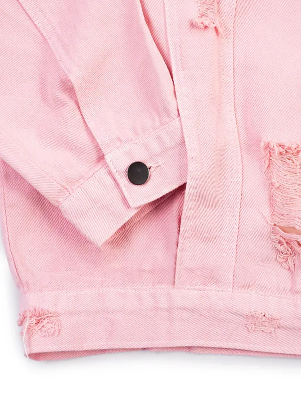 Yellowstone Beth Dutton State of Mind Denim Jacket Pink