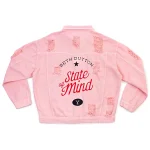 Yellowstone Beth Dutton State of Mind Pink Denim Jacket