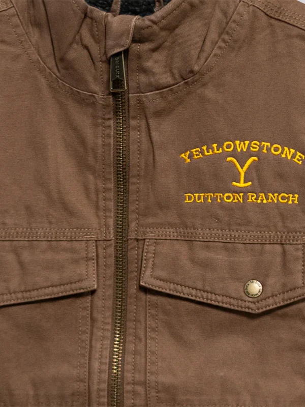 Yellowstone Dutton Ranch Brown Cotton Vest