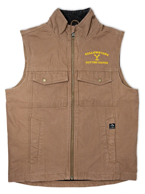 Yellowstone Dutton Ranch Vest Brown