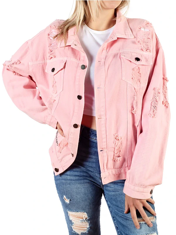 Yellowstone Wren + Glory Pink Denim Jacket