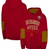 Youth Scarlet San Francisco 49ers Retro Fleece Pullover Hoodie