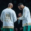 18x NBA Champions Boston Celtics White Bomber Jacket