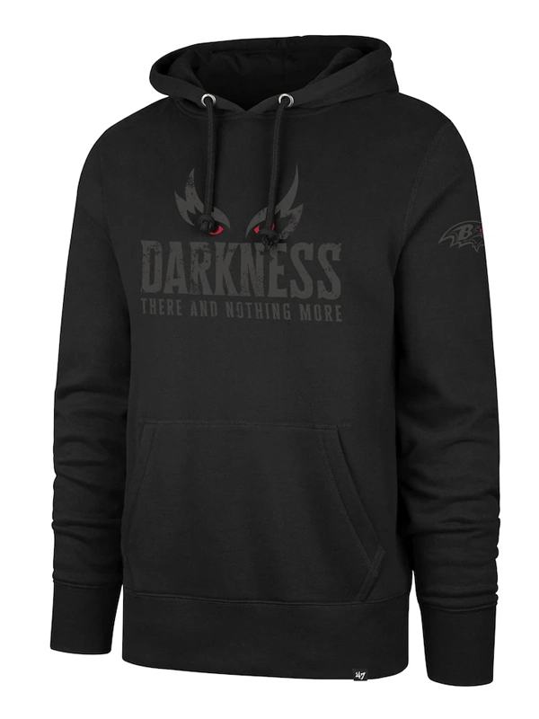 '47 Black Baltimore Ravens Darkness Falls Pullover Hoodie