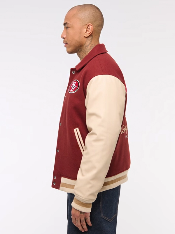 Abercrombie49ers Varsity Bomber Jacket