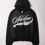 Adidem Asterisks Cursive Chainstitch Ribbon Hoodie