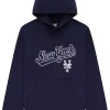 Aime Leon Dore x New York Mets Logo Hoodie Blue