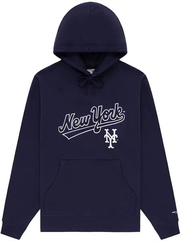 Aime Leon Dore x New York Mets Logo Hoodie Blue