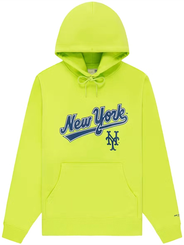 Aime Leon Dore x New York Mets Logo Hoodie Lime Green