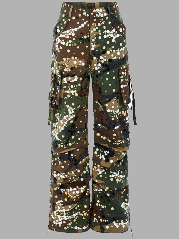 Alexia camouflage-print trousers