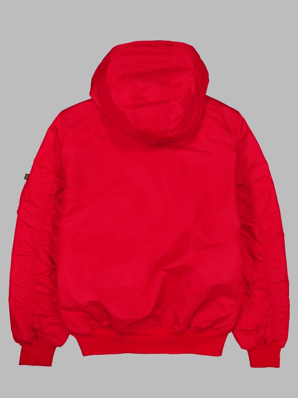 Alpha Industries New York Yankees Red Hooded Bomber Jacket