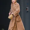 Babygirl 2024 Nicole Kidman Brown Wool Coat