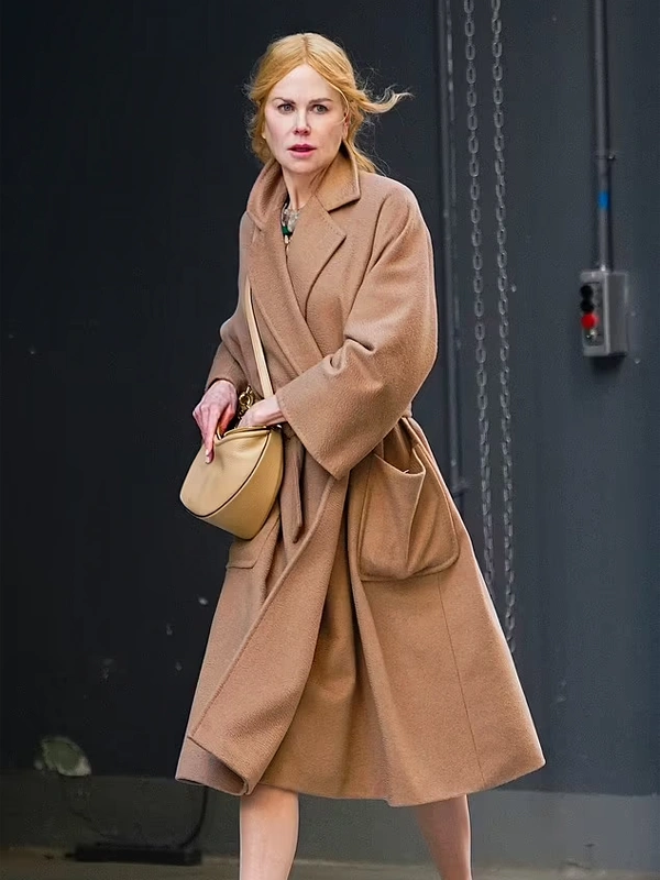 Babygirl 2024 Nicole Kidman Brown Wool Coat