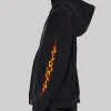 Balenciaga Burning Unity Zip-Up Hoodie Black