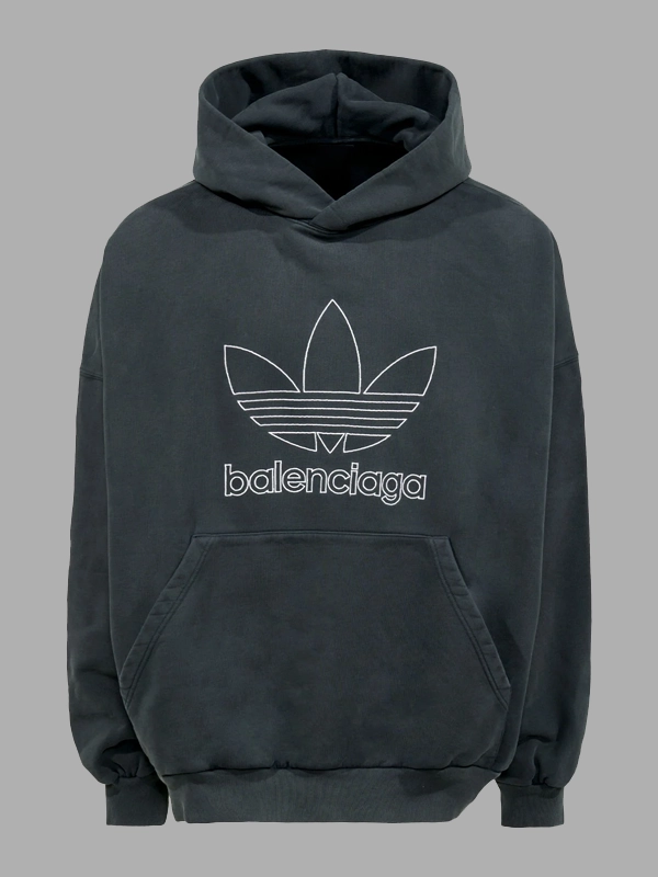 Oversized Balenciaga x Adidas Hoodie Large Fit Hoodie Green