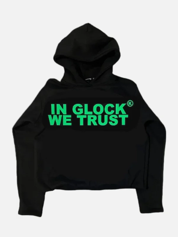 Billionaire Studios In Glock We Trust Hoodie Black and Green